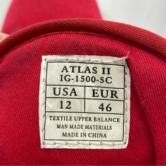 VLADO ATLAS 2 High Top Sneakers Red Lace Up Men’s Size 12 Shoes IG-1500-5C - Picture 15 of 16